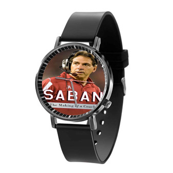 Nick Saban The Making of a Coach Custom Quartz Watch Black With Gift Box