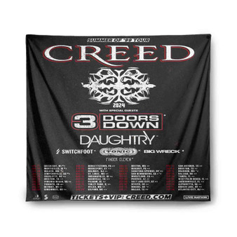 Creed Summer of 99 Tour Custom Tapestry Indoor Wall Polyester Home Decor