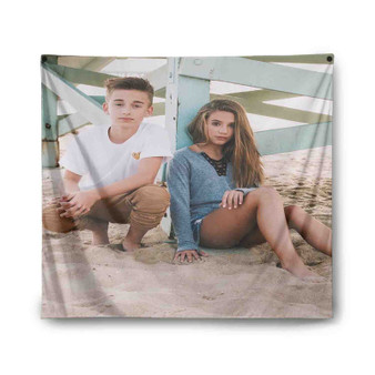 Johnny Orlando and Mackenzie Ziegler Custom Tapestry Indoor Wall Polyester Home Decor