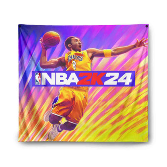 NBA 2k24 Game Custom Tapestry Indoor Wall Polyester Home Decor