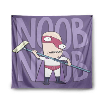 Rick and Morty Noob Custom Tapestry Indoor Wall Polyester Home Decor