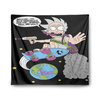 Rick and Morty Rick Sanchez Custom Tapestry Indoor Wall Polyester Home Decor