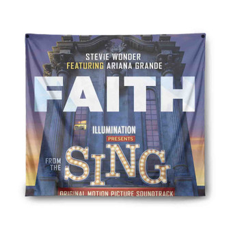 Stevie Wonder Faith ft Ariana Grande Custom Tapestry Indoor Wall Polyester Home Decor