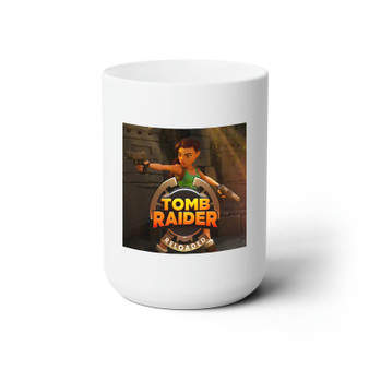 Tomb Raider Reloaded White Ceramic Mug 15oz With BPA Free