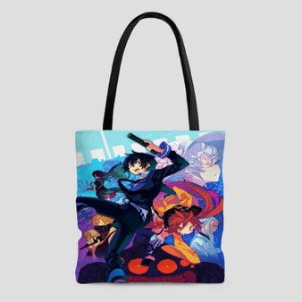 Black Bullet Characters Custom Tote Bag AOP