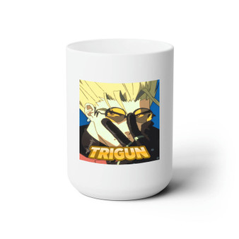 Trigun White Ceramic Mug 15oz With BPA Free
