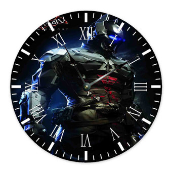 Batman Arkham Knight Custom Wall Clock Round Non-ticking Wooden Black Pointers