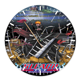 Bleach The Movie Fade to Black Custom Wall Clock Round Non-ticking Wooden Black Pointers