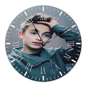 Johnny Orlando Greatest Custom Wall Clock Round Non-ticking Wooden Black Pointers