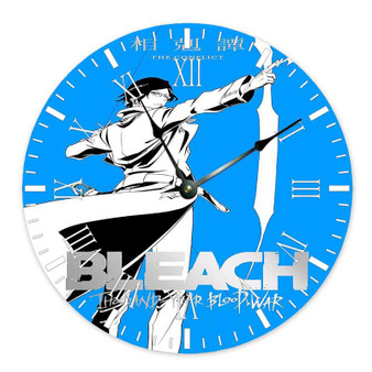 Bleach Thousand Year Blood War The Conflict Custom Wall Clock Round Non-ticking Wooden Black Pointers