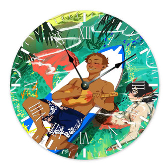 Keith and Lance Voltron Legendary Defender Custom Wall Clock Round Non-ticking Wooden Black Pointers
