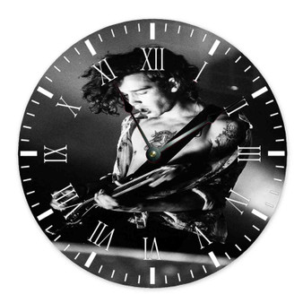 Matt Healy The 1975 Custom Wall Clock Round Non-ticking Wooden Black Pointers