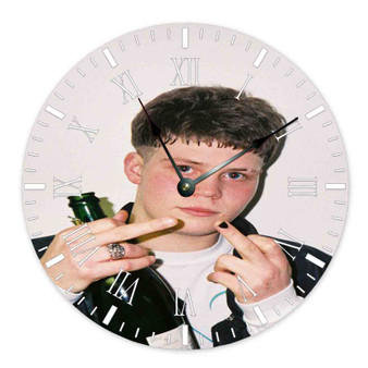 Yung Lean Custom Wall Clock Round Non-ticking Wooden Black Pointers