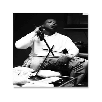 Gucci Mane Greatest Custom Wall Clock Square Silent Scaleless Wooden Black Pointers