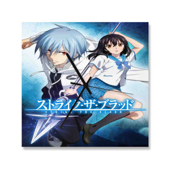 Strike the Blood Case Custom Wall Clock Square Silent Scaleless Wooden Black Pointers