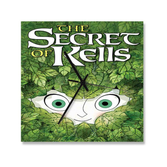 The Secret of Kells Custom Wall Clock Square Silent Scaleless Wooden Black Pointers