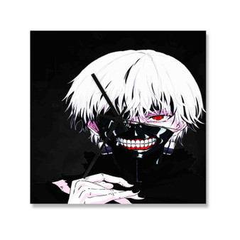 Tokyo Ghoul Top Custom Wall Clock Square Silent Scaleless Wooden Black Pointers