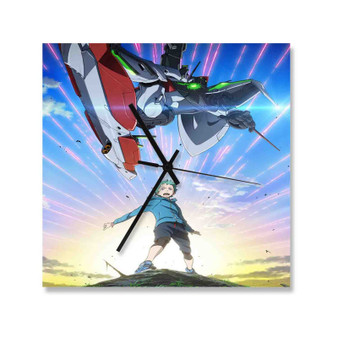 Eureka Seven Greatest Custom Wall Clock Square Silent Scaleless Wooden Black Pointers