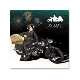 Kino s Journey Custom Wall Clock Square Silent Scaleless Wooden Black Pointers
