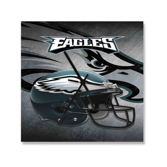 Philadelphia Eagles NFL Custom Wall Clock Square Silent Scaleless Wooden Black Pointers