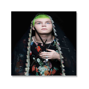 Yung Lean Greatest Custom Wall Clock Square Silent Scaleless Wooden Black Pointers