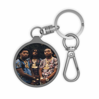 Migos Best Custom Keyring Tag Acrylic Keychain TPU Cover