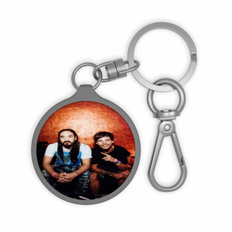 Steve Aoki and Louis Tomlinson Arts Custom Keyring Tag Acrylic Keychain TPU Cover
