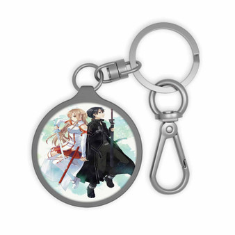 Sword Art Online Kirito and Asuna Arts Custom Keyring Tag Acrylic Keychain TPU Cover