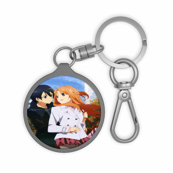 Sword Art Online Kirito and Asuna Best Custom Keyring Tag Acrylic Keychain TPU Cover