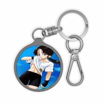 Videl Dragon Ball Custom Keyring Tag Acrylic Keychain TPU Cover