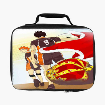 Hinata and Kageyama Haikyuu Custom Lunch Bag Fully Lined and Insulated