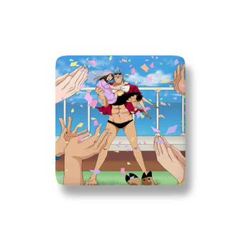 Franky One Piece Custom Porcelain Refrigerator Magnet