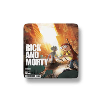 Rick And Morty The Last of Us Custom Porcelain Refrigerator Magnet