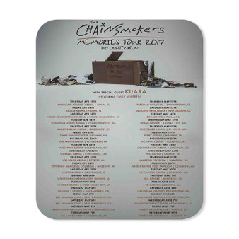 The Chainsmokers Memories Tour 2017 Custom Gaming Mouse Pad Rubber Backing