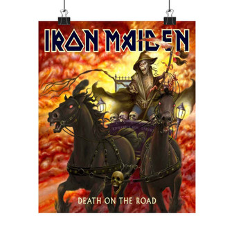 Iron Maiden Death on the Road 2005 Art Satin Silky Poster for Home Decor