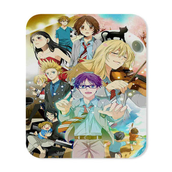 Your Lie in April Custom Gaming Mouse Pad Rubber Backing