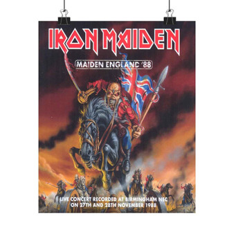 Iron Maiden Maiden England 1989 Art Satin Silky Poster for Home Decor