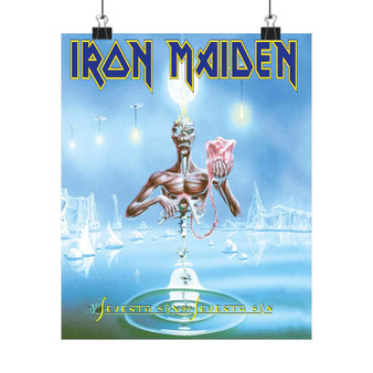 Iron Maiden Seventh Son of a Seventh Son 1988 Art Satin Silky Poster for Home Decor