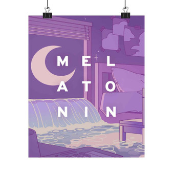 Melatonin Art Satin Silky Poster for Home Decor