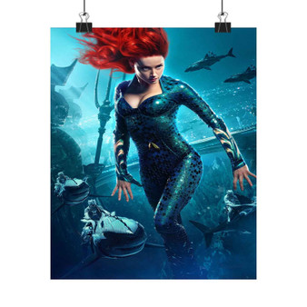 Mera Aquaman 2 Art Satin Silky Poster for Home Decor