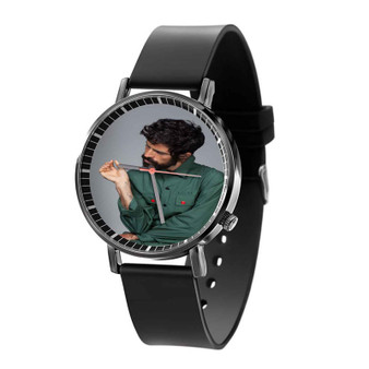 Devendra Banhart Custom Black Quartz Watch With Gift Box