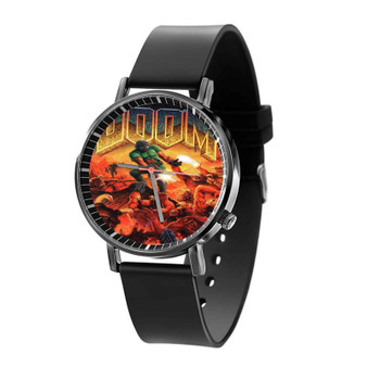 Doom Best Custom Black Quartz Watch With Gift Box