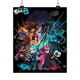 Project Splatoon 3 Art Satin Silky Poster for Home Decor