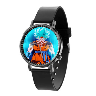 Goku Super Saiyan Blue Dragon Ball Super Best Custom Black Quartz Watch With Gift Box