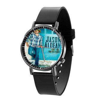 Jason Aldean Any Ol Barstool Custom Black Quartz Watch With Gift Box