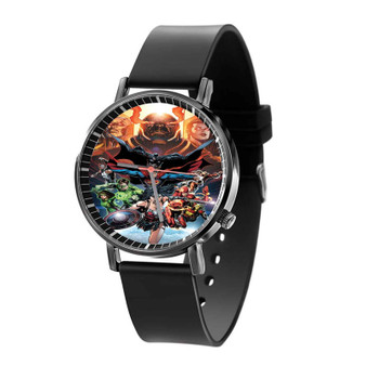 Justice League Best Custom Black Quartz Watch With Gift Box