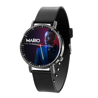 Mario Let Me Help You Custom Black Quartz Watch With Gift Box