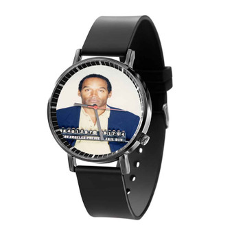 OJ Simpson Custom Black Quartz Watch With Gift Box