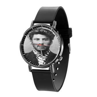 Young Stalin Joseph Custom Black Quartz Watch With Gift Box