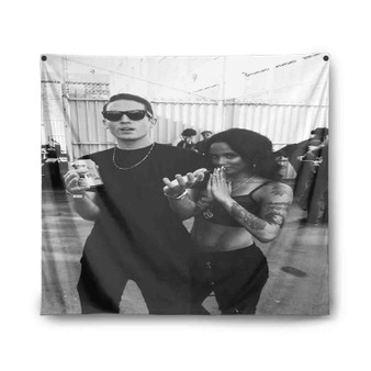 G Eazy and Kehlani Custom Tapestry Polyester Indoor Wall Home Decor